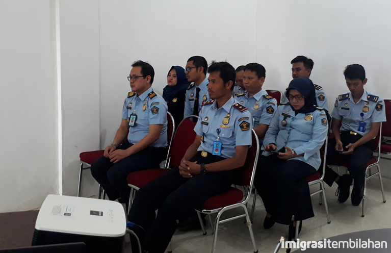 Kantor Imigrasi Tembilahan Ikuti Apel Pagi Pegawai dan Deklarasi Janji Kinerja Tahun 2020 Melalui Me